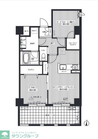 フィルージュ浦和常盤の物件間取画像